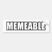 MEMEABEL BUMPERSTICKER (Voorkant)