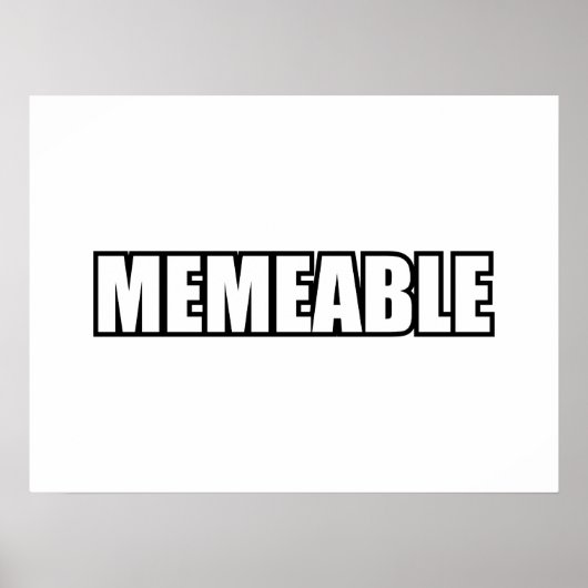 MEMEABEL POSTER (Voorkant)