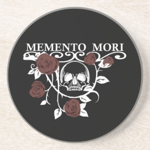 memento mori bloem zandsteen onderzetter
