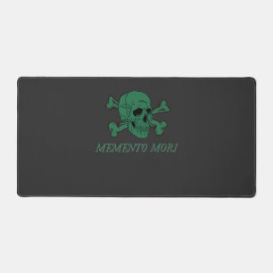 Memento Mori Bos Groen Schedel en Kruisbeenderen Bureaumat
