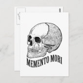 Memento mori briefkaart (Voorkant / Achterkant)