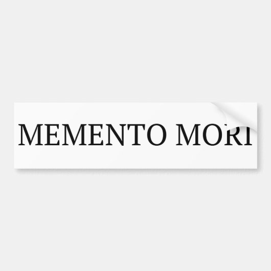 Memento Mori Bumpersticker (Voorkant)