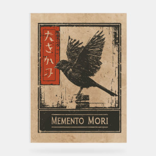 Memento Mori Crow Art   Wabi Sabi Conception stoïq