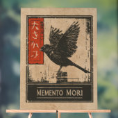 Memento Mori Crow Art | Wabi Sabi Conception stoïq (Neutre)