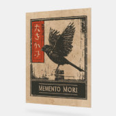 Memento Mori Crow Art | Wabi Sabi Conception stoïq (Angle)