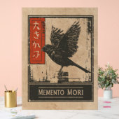 Memento Mori Crow Art | Wabi Sabi Conception stoïq (Mariage)