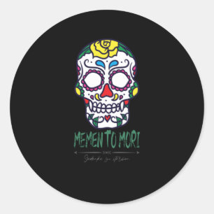 Memento Mori die ik dood herinner Ronde Sticker