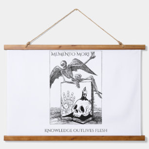 memento mori donkere academica hangend wandkleed