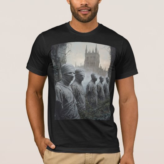 Memento Mori Garden  — Gothic Wearable Art T-Shirt (Devant)