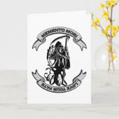 MEMENTO MORI houdt van uw Fate Grim Reaper Kaart (Gele Bloem)