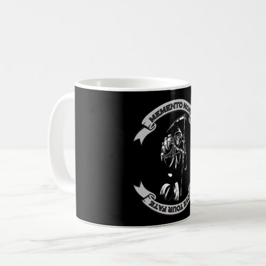 MEMENTO MORI houdt van uw Fate Grim Reaper Koffiemok (Voorkant links)