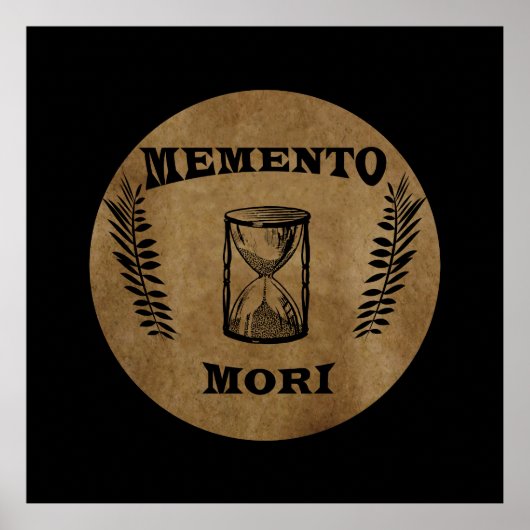 memento mori hourglass poster (Voorkant)