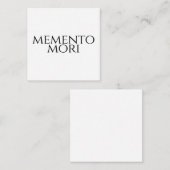 Memento Mori Informatiekaartje (Voorkant / Achterkant)