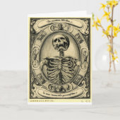 Memento Mori Kaart (Gele Bloem)