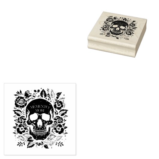 Memento Mori - Latijn Rubberstempel (Gestempeld)