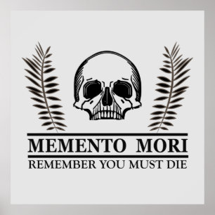 memento mori Latijnse spreuken Poster
