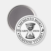 Memento mori memento vivere magneet (Voorkant / Achterkant)