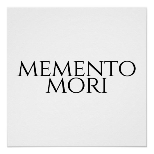 Memento Mori Perfect Poster (Voorkant)