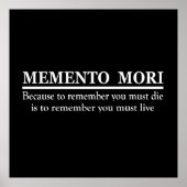 Memento mori poster (Voorkant)