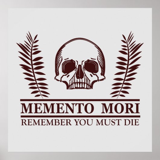 memento mori poster (Voorkant)