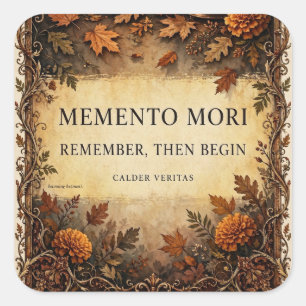 Memento Mori — Rappellez-vous Ensuite Autocollant