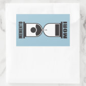 Memento Mori Rechthoekige Sticker (Tas)