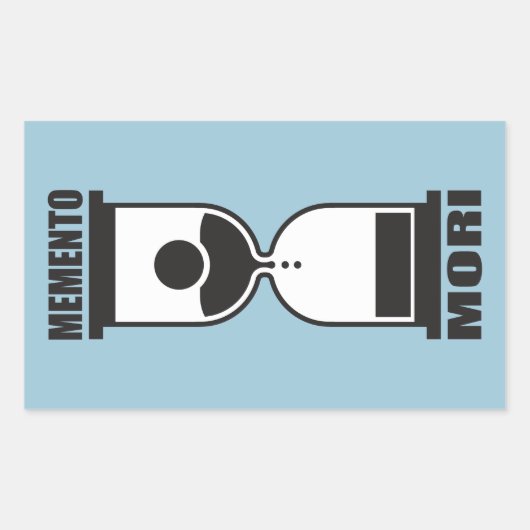 Memento Mori Rechthoekige Sticker (Voorkant)