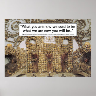 Memento Mori - Rome Bone Church Poster