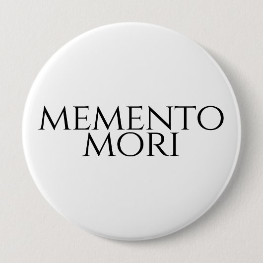 Memento Mori Ronde Button 4,0 Cm (Voorkant)
