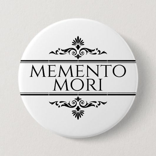 Memento Mori Ronde Button 7,6 Cm (Voorkant)