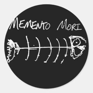 Memento Mori Ronde Sticker