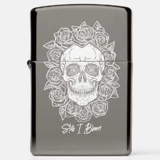 Memento Mori! Schedel en Rozen, hand getekend