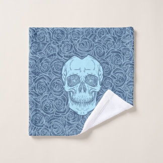 Memento Mori! Schedel en Rozen, hand getekend Bad Handdoek