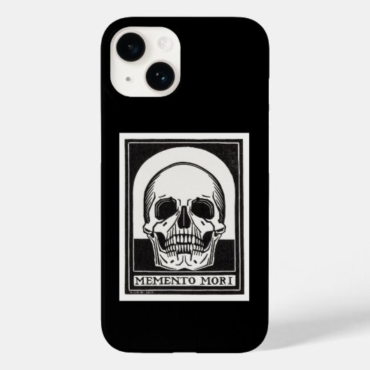 Memento Mori Schedel Kunst Case-Mate iPhone Case (Achterkant)