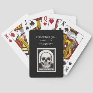 Memento Mori Schedel Kunst Pokerkaarten