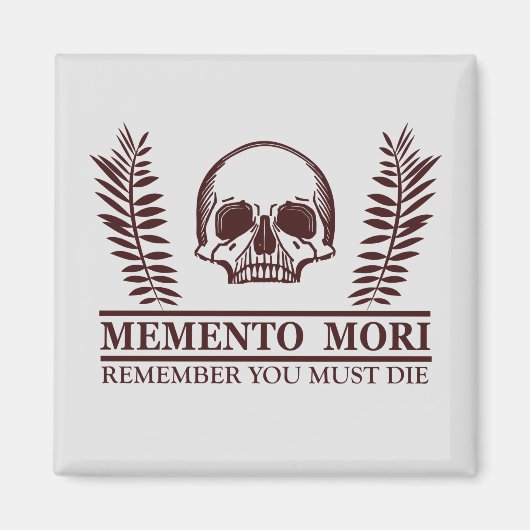 Memento mori schedel magneet (Voorkant)