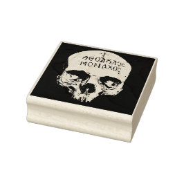 Memento mori schedel 	rubberstempel