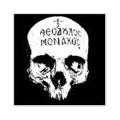 Memento mori schedel 	rubberstempel (Afrduk)