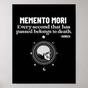 Memento Mori Seneca Stoïcisme Stoïcisme Filosofie Poster