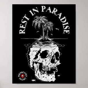 Memento Mori Shirt - Rust in het Paradijs - Latin Poster