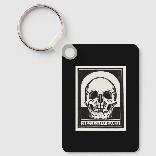 Memento Mori Skull Art Sleutelhanger (Voorkant)