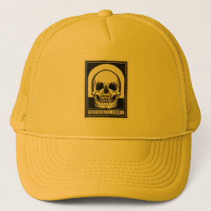  Memento Mori Skull Illustratie Trucker Pet