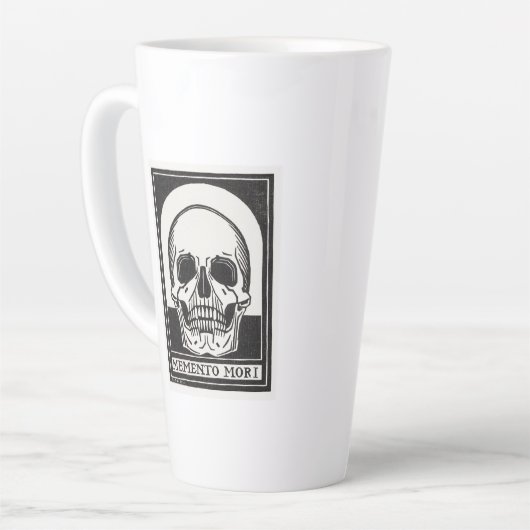 Memento Mori Skull Latte Mok (Linkerhoek)