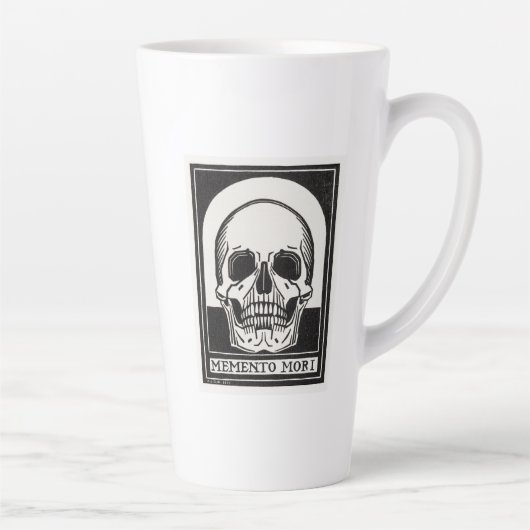 Memento Mori Skull Latte Mok (Rechts)