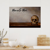 Memento Mori - Skull op Table Poster (Keuken)