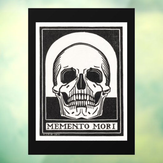Memento Mori Skull Raamsticker (Vel 3)