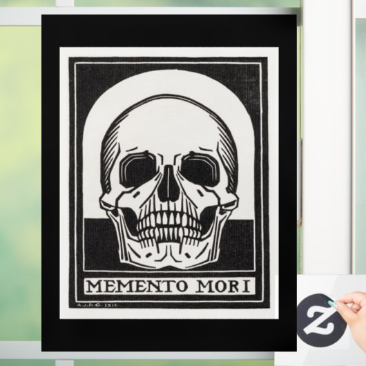 Memento Mori Skull Raamsticker (Huis)