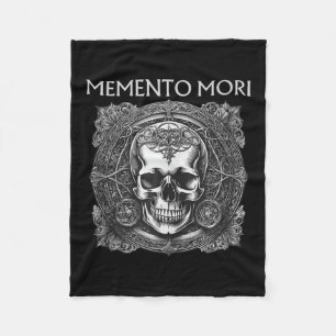 Memento Mori Skull Stoïcijnse filosofie Mannen Vro Fleece Deken