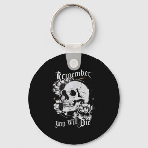 Memento Mori Skull Stoïcijnse filosofie Mannen Vro Sleutelhanger