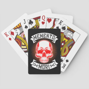 Memento Mori Skull Uw tijd zal komen Pokerkaarten